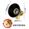 Boquilla atomizadora de remolino negro, boquilla ajustable de cobre puro para uso agrícola, pulverizador motorizado ajustable a prueba de viento de alta presión