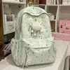 Mochila Escolar Série Estrelada Tingida com Névoa Sonhadora Estilo Coreano Transparente e Translúcida para Meninas do Ensino Fundamental II e Médio para Aula e Passeios Mochila Pequena