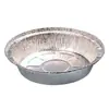 Bandeja de papel de aluminio para freidora de aire, recipiente de aluminio de papel de aluminio desechable para barbacoa y horneado, tazón redondo a prueba de aceite, tazón de aluminio de papel de aluminio