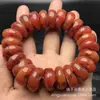 Pulsera de cuentas redondas, cuentas de ábaco, cuentas de barril de cera de abeja ámbar amarillo pollo de tamaño grande, joyería de cera de abeja de segunda generación para hombres y mujeres