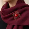 Broche de flor de pedrería vintage Europeo y americano nuevo temperamento de alta gama ramillete accesorios hebilla pin para vestido cheongsam de mujer que combina con todo