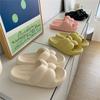 Sandalias casuales de moda de color puro, suaves y de suela gruesa, verano, elegantes, simples, pantuflas para el hogar de EVA, pantuflas para baño