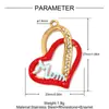 Pingente de Aço Inoxidável com Coração de Mãe Cravejado de Diamantes DIY para Mulheres Estrela de Oito Pontas Número 15 Colar Pulseira Pingente de Joia de Aço Titânio
