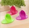 Clip Aislante Térmico para Horno de Microondas, Guantes de Silicona Aislantes Térmicos para Cocina, Mini Pinza de Silicona Anti-quemaduras para Tazón, Pinza para Tazón y Plato