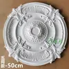 Placa de Lâmpada PU Formato Redondo Europeu Estilo Europeu Teto Imitação Gesso Suporte de Lâmpada Piscina de Lâmpada Combinação de Parquet Disco Decorativo