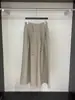 Pantalones casuales versátiles de pierna ancha para mujer, transpirables y cómodos para primavera y otoño, diseño holgado y relajado con detalles plisados
