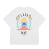 260Gcasa Marca de Moda en Línea Camiseta de Manga Corta para Hombre Pareja Ins Verano Top para Mujer Holgado Estilo Europeo Modelo de Pareja