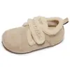 Zapatos de Algodón para Nieve Cálidos Retro de Suela Gruesa para Mujer Invierno 2026 Nuevo Estilo Felpa Engrosada Zapatos Bochen Peludos del Noreste