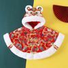 Nueva Capa con Cabeza de Tigre para Bebé Estilo Chino Capa de Invierno para Bebé con Capucha Bordada Cálida Regalo de Cumpleaños de 100 Días