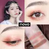 Maquillaje Novo5330 Sakura Story Paleta de Sombras de Ojos de Cuatro Colores Mate Perlado con Lentejuelas Impermeable Larga Duración Sin Desvanecimiento Sombras de Ojos