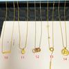 Colar Trevo de Quatro Folhas da Sorte em Aço Titânio Ouro 18K Concha Moda Novo Elegante Versátil Corrente para Suéter de Comprimento Médio