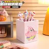 Portalápices de Dibujos Animados Lindo Bob Esponja Caja de Papelería de Escritorio Gran Capacidad Cubo de Almacenamiento para Brochas de Maquillaje de Dormitorio Decoración