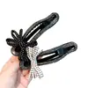 Pinza para el Cabello Perezosa de Lujo Ligero con Pedrería, Pasador de Gama Alta para Mujeres con Cabello Fino, Nuevo Accesorio para el Cabello de Pinza de Pato