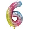 Versão americana corpo fino balão de alumínio digital grande de 40 polegadas balão digital de 42 polegadas decoração de festa de aniversário balão de hélio flutuante vazio