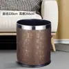 Cubo de basura para hotel para comedor comercial, oficina Kt, habitación de invitados, dedicado a hotel, sala de estar en casa, papelera de doble capa