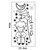 Van Sunseeker Cartoon Little Boy Star Moon Quarto Sala de estar Lugar Comercial Fundo Embelezamento de Parede Adesivo de Parede Decorativo