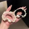 Diadema de Encaje para Niña Gato Kt de Otoño e Invierno Cuerda para el Cabello de Lana Tejida Versátil Dibujos Animados Anillo de Intestino Delgado Alto Valor