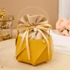 Bolsa de Doces de Veludo para Casamento Criativa Couro de Alta Qualidade Doce Doce Doce Caixa de Embalagem para Doces Bolsa de Tecido Caixa de Presente para Casamento Bolsa de Presente