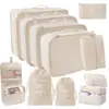 2025 Novas Sacolas Organizadoras Populares para Cosméticos, Mudança, Viagem, Conjunto de Sete Peças para Roupas, Colchas, Roupa Íntima, Desktop Atacado