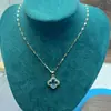 [Acero de Titanio] collar de acero de titanio de alta calidad para mujer moda lujo ligero diseño de nicho no se decolora cadena para la clavícula joyería al por mayor