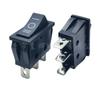 Interruptor tipo de navio Kd3 posição de cartão duplo 3 pernas 3 marchas interruptor basculante preto 3 pernas 3 marchas interruptor de alimentação de posição de cartão duplo