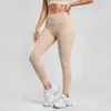 Pantalones de Yoga sin Costuras, sin Líneas Embarazosas, Levanta Glúteos Color Durazno, Cintura Alta, Control de Abdomen, para Correr, Deporte, Sensación Nude, Pantalones Ajustados para Mujer, Anti-Fugas de Luz