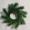 Anéis de Agulha de Pinheiro Simulada de 11 polegadas Pe Decoração de Mesa para Casamento em Casa Decoração de Planta Verde Guirlanda Artificial Estilo Queda de Neve de Natal da Amazon