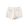 Pura Lujuria Chica Caliente Sexy Cubre Caderas Look Adelgazante con Cadena de Almohadilla para Caderas Shorts 2025 Verano Nuevo Casual Pantalones Cortos Calientes para Mujeres