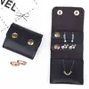 Bolsa de joyería compartimentada simple y portátil, caja de almacenamiento de anillos, bolsa pequeña portátil de viaje para pendientes y joyería