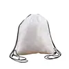 Bolsa con Cordón de Tela de Poliéster al por Mayor Color Sólido Simple Mochila de Una Sola Capa Bolsa de Almacenamiento Bolsa de Poliéster para Academia