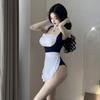 Verano Celebridad de Internet Sexy Seductora Chica Caliente Cuello Cuadrado Favorecedor del Busto Disfraz de Sirvienta Lindo Lolita Ropa de Casa Mono Traje Mujeres