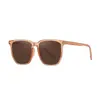 Nuevas Gafas Rubor TikTok Live Mismo Estilo Gafas de Sol Marrón Degradado Montura Negra Gafas de Sol Polarizadas Al por Mayor