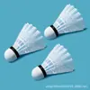 Atacado Badminton Alta Elasticidade e Durabilidade Indoor e Outdoor Competição Profissional Treinamento Pena de Pato 3 Tubos Badminton Profissional