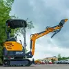 Escavadeira Multifuncional HT15 de 15 polegadas para Venda por Atacado para Uso Doméstico, Máquina para Escavação de Valas e Solo, Mini Escavadeira para Recuperação de Terreno e Escavação de Buracos no Jardim