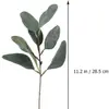 Simulação transfronteiriça mudas de eucalipto galho curto eucalipto diy decorativo eucalipto frutífero conjunto de combinação de folhas planta verde artificial