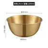 Tazón de Acero Inoxidable Espesado para Ensalada, Tazón para Ramen, Recipiente de Cocina, Tazón de Ensalada Estilo Coreano con Escala, Recipiente para Batir Huevos y Mezclar Masa, Recipiente Multipropósito