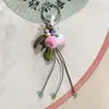 Chaveiro de Cerâmica Gourd de Jingdezhen Estilo Étnico Bolsa Tecida Pendurar Barraca de Mercado Noturno Literário Joias Pequenas Atacado em Estoque