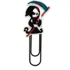 Clip de Papel Pequeño de Halloween Material de Oficina Clip de Papel Creativo Lindo Pin en Forma de U Marcador de Libros de Dibujos Animados de PVC