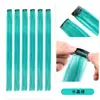 Extensiones de Cabello de Tinsel Láser de Una Pieza Coloridas con Clip para Mujer, Cabello Liso Colgante de Oreja Pelucas Teñibles