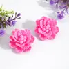 Pendientes Florales Hechos a Mano de Doble Capa Vintage Transfronterizos, Pétalos Tridimensionales Elegantes y Únicos, Pendientes Versátiles y Frescos para Mujer