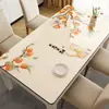 Mantel de dibujos animados impermeable, a prueba de aceite, resistente al calor, lavable, tapete de mesa de café de PVC, protector de escritorio de alta gama de lujo ligero
