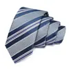 Bestseller transfronterizo, corbata estrecha para hombre de 6 cm, corbata de rayas casual, corbata para hombre hecha a medida, al por mayor en stock, muestra disponible en 7 días