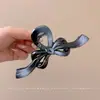 Pinza para el Pelo de Flor para Cabello Grueso en la Parte Trasera de la Cabeza, Pinza para el Pelo de Lazo Linda y Sencilla, Tamaño Grande para Mujeres, Popular Pinza de Tiburón de Acrílico