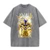 Camiseta con estampado digital para hombre y mujer, estilo retro americano, animación antigua, informal, combinable, de marca moderna, holgada, de verano para hombre y mujer.