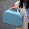 Bolsa cosmética pequena Compartimentos com zíper de 14 polegadas Bolsa de armazenamento interior Cor sólida Armazenamento elegante Manga portátil Pull Rod Pequeno Caso