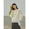Jardim de Flores na PrimaveraGeming Cropped de Tricô Vazado para Mulheres + Conjunto de Duas Peças com Colete de Alça Irregular An0139D