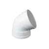 Codo PVC ligeramente curvo, gran desplazamiento angular, 60 y 75 grados, accesorios para tubería de drenaje estándar nacional, 50, 75, 110, 160