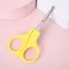 Tesoura de Segurança para Unhas de Bebê, Tesoura de Aço Inoxidável com Bico Longo Anti-Pinch para Bebê, Tesoura Especial de Segurança com Ponta Redonda para Bebê