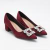 Tacones Altos de Punta Francesa para Mujer Nuevos 2025 Primavera y Otoño Boca Baja Versátiles Cómodos No Cansan Zapatos Profesionales de una Sola Capa
