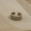 Anillo con Forma de Corona de Lazo de Cinta Moda Estilo Coreano para Mujer Anillo Artístico Único de Nicho Anillo para el Dedo Índice